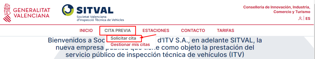 cita previa itv ondara