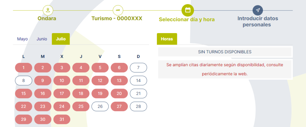 Selecciona día